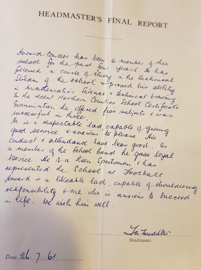 Howard good final School Report